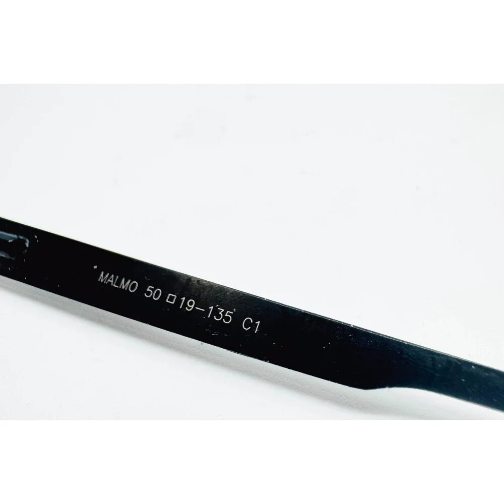 EyeBuyDirect Malmo Eyeglasses Mens Black Half Rim Rectangle Frames 50-19-135